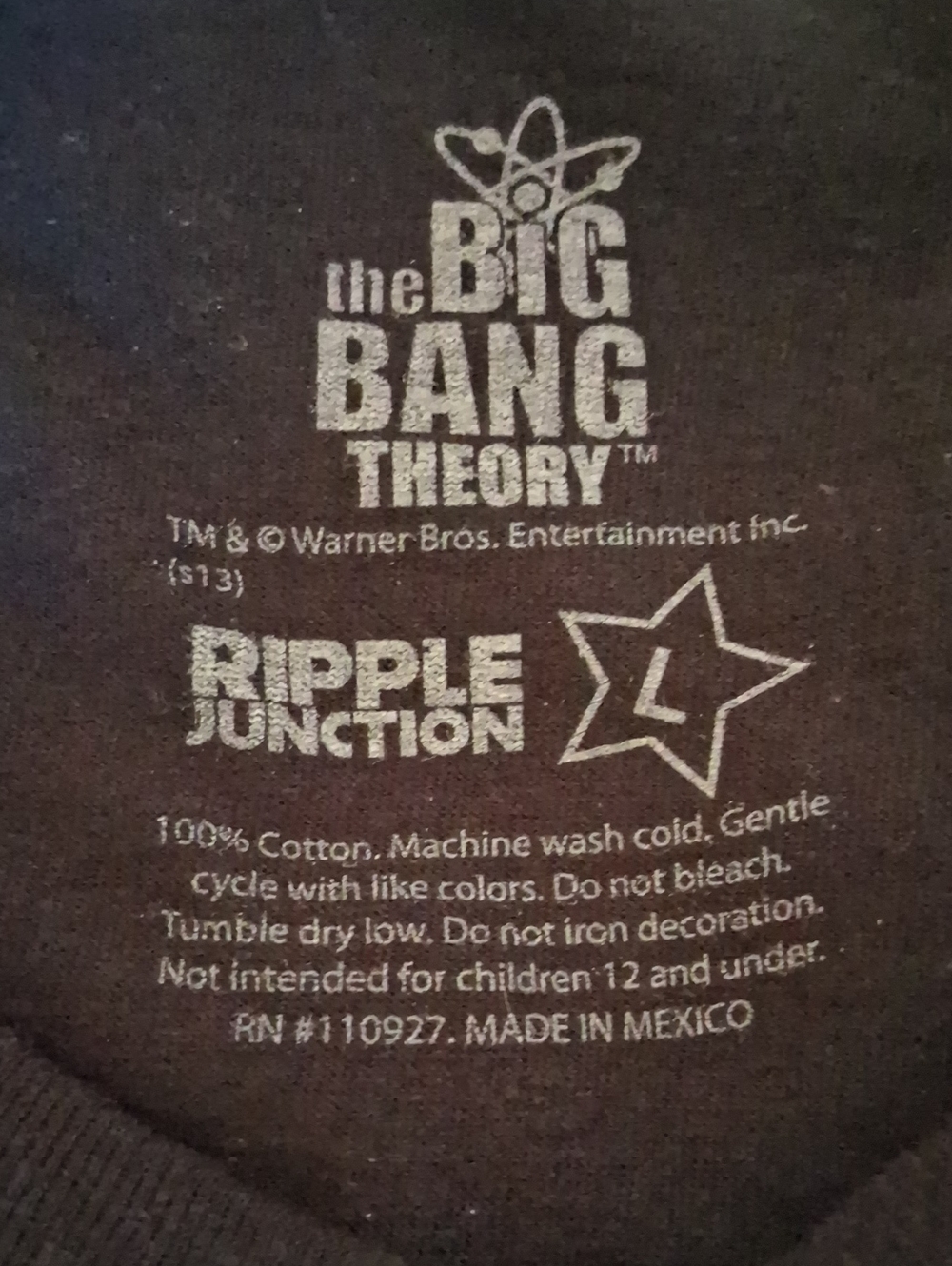 The Big Bang Theory Sheldon Graphic T-Shirt, NEW - Picture 3 of 4